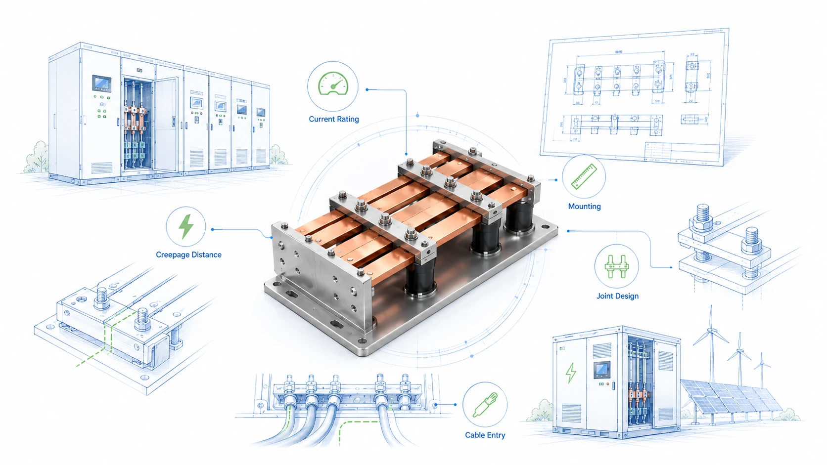Rigid Busbars for Renewable Energy Systems: Key Considerations for EPCs and OEMs