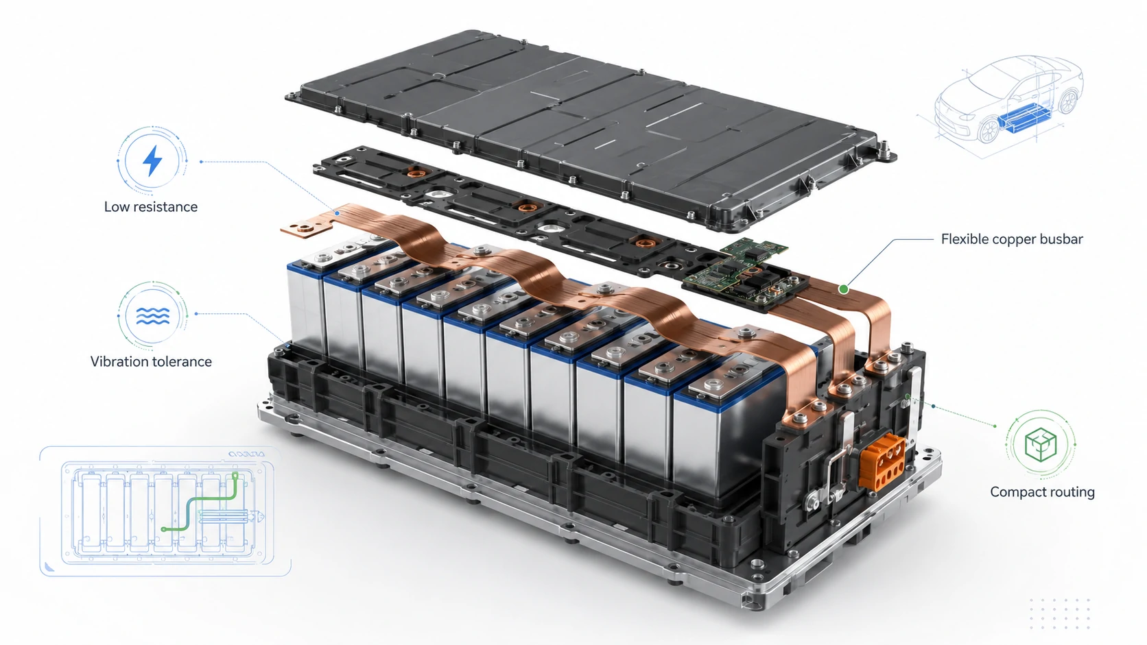 Battery Bus Bars: Copper, Flexible and Insulated Options for New Energy Applications