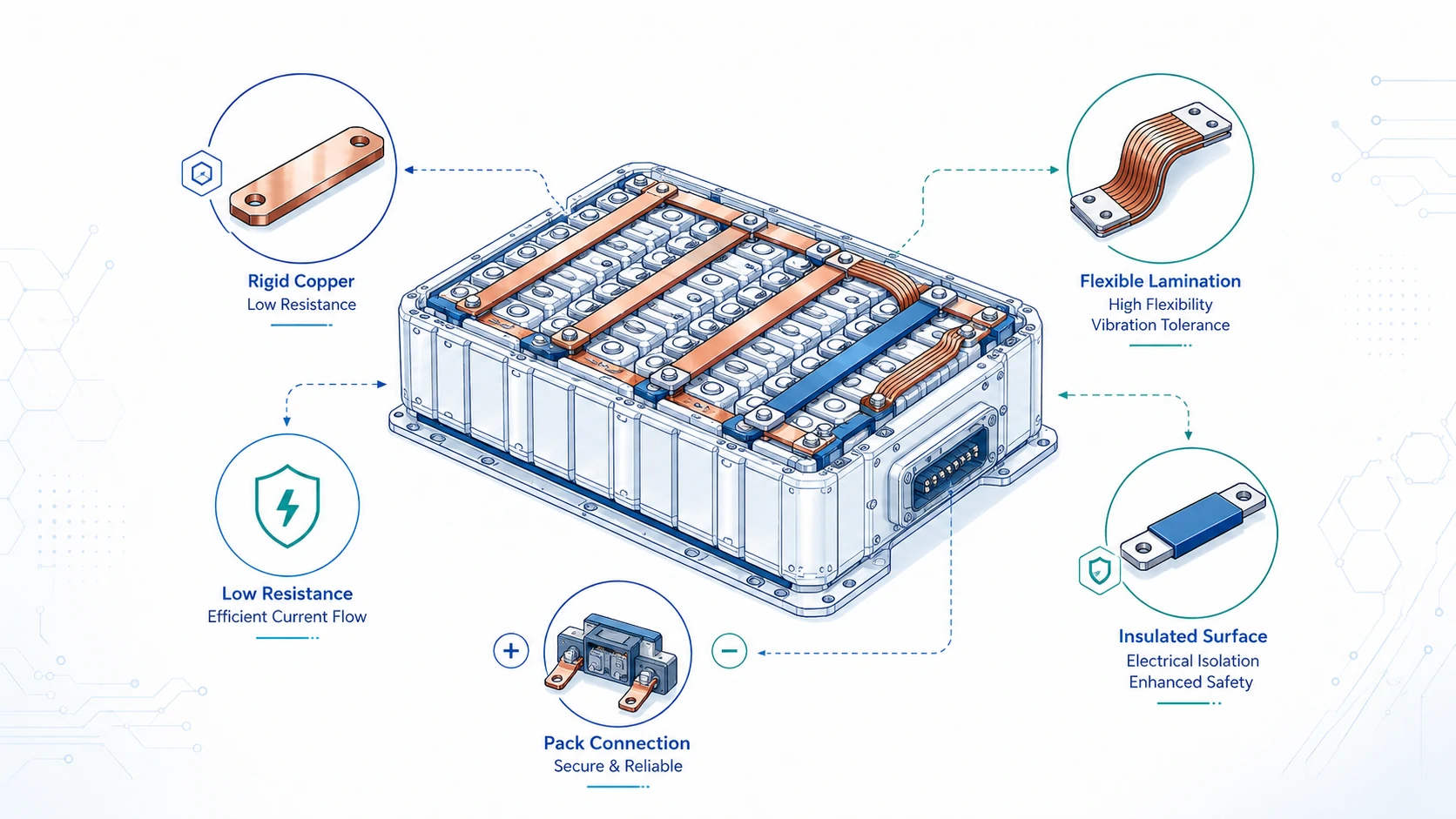Battery Bus Bars: Copper, Flexible and Insulated Options for OEM Projects