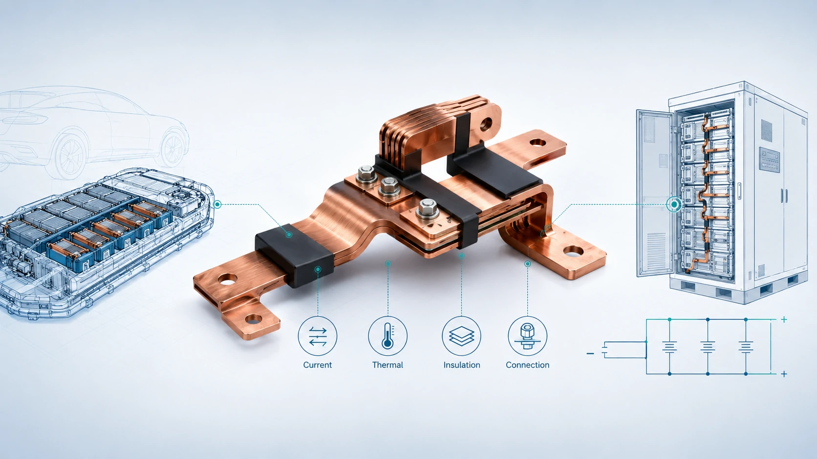 Battery Busbar Design Guide for EV Battery Packs and BESS Cabinets