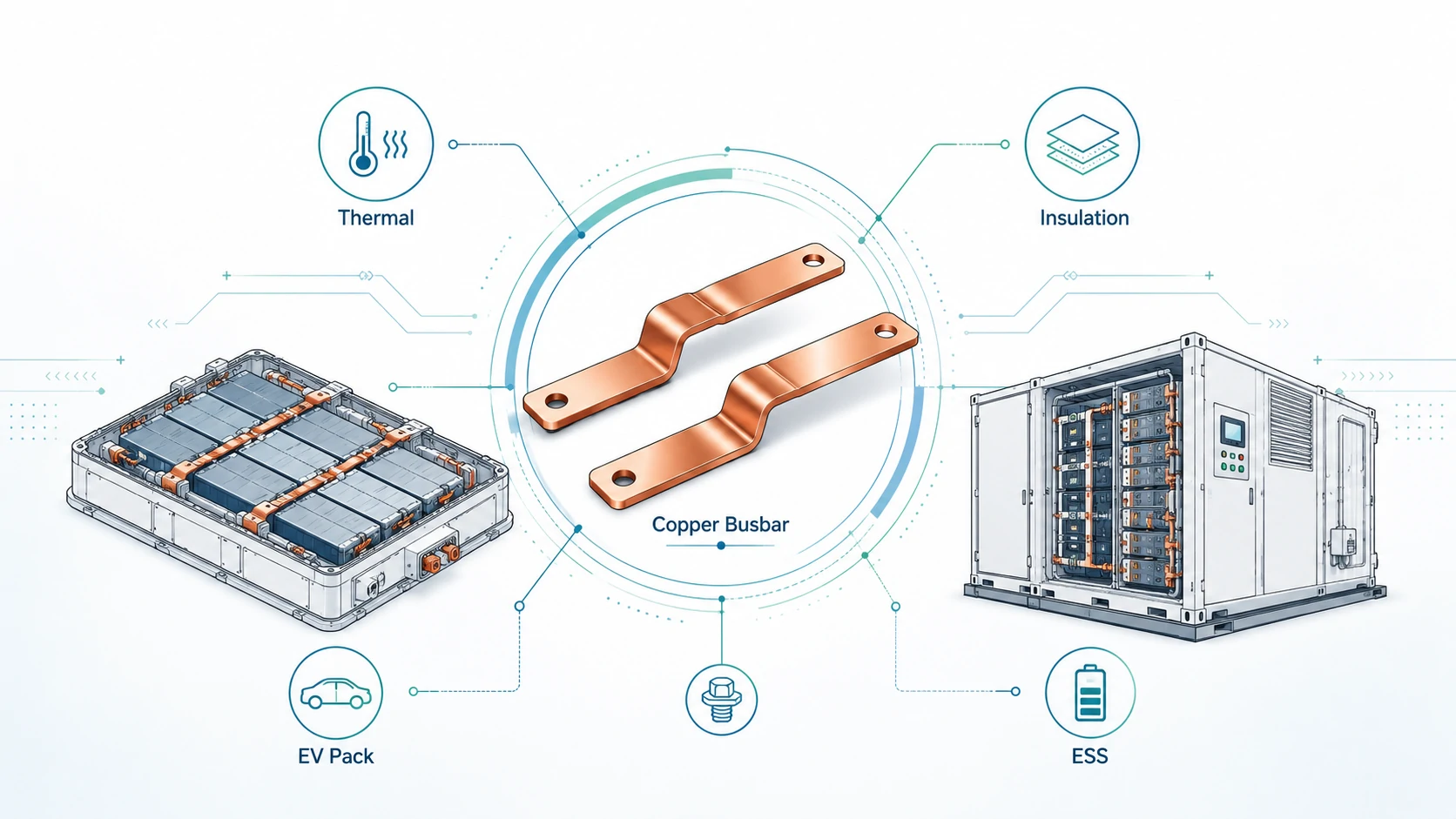 Battery Busbar Design Guide for EV Battery Packs and Energy Storage Systems