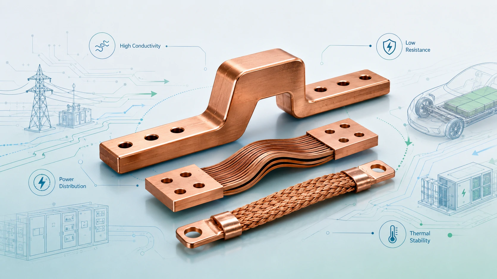 Busbar Copper: Why Copper Is Still the Preferred Material for High-Current Conductors