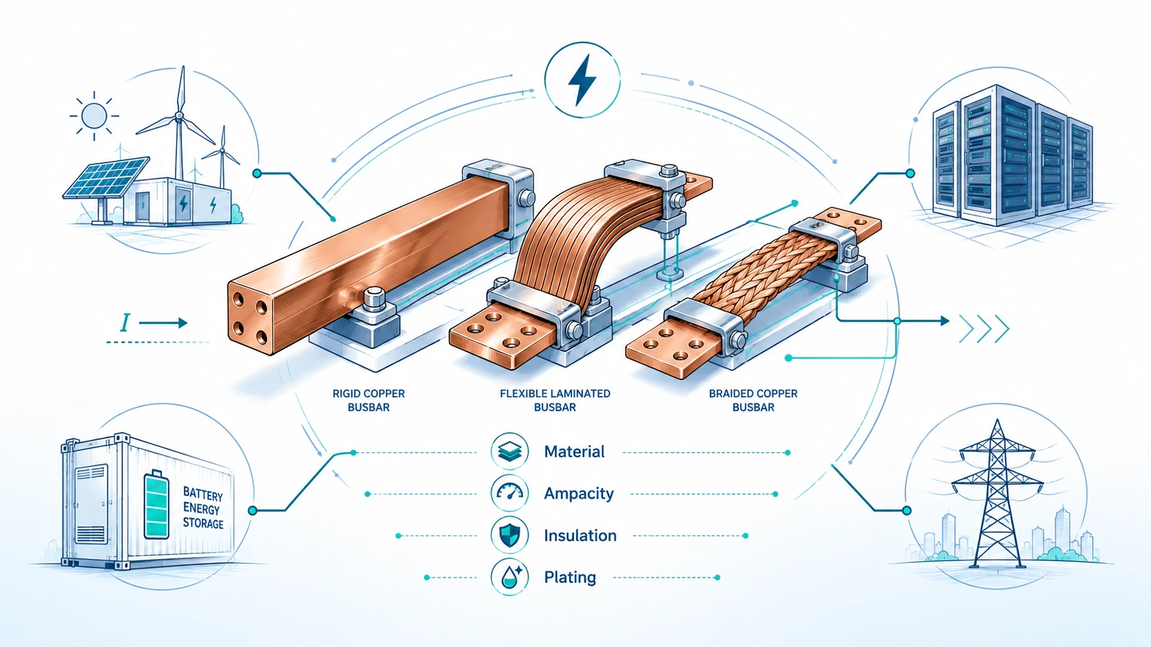 Copper Bus Bars for Power Distribution: How to Choose the Right Design