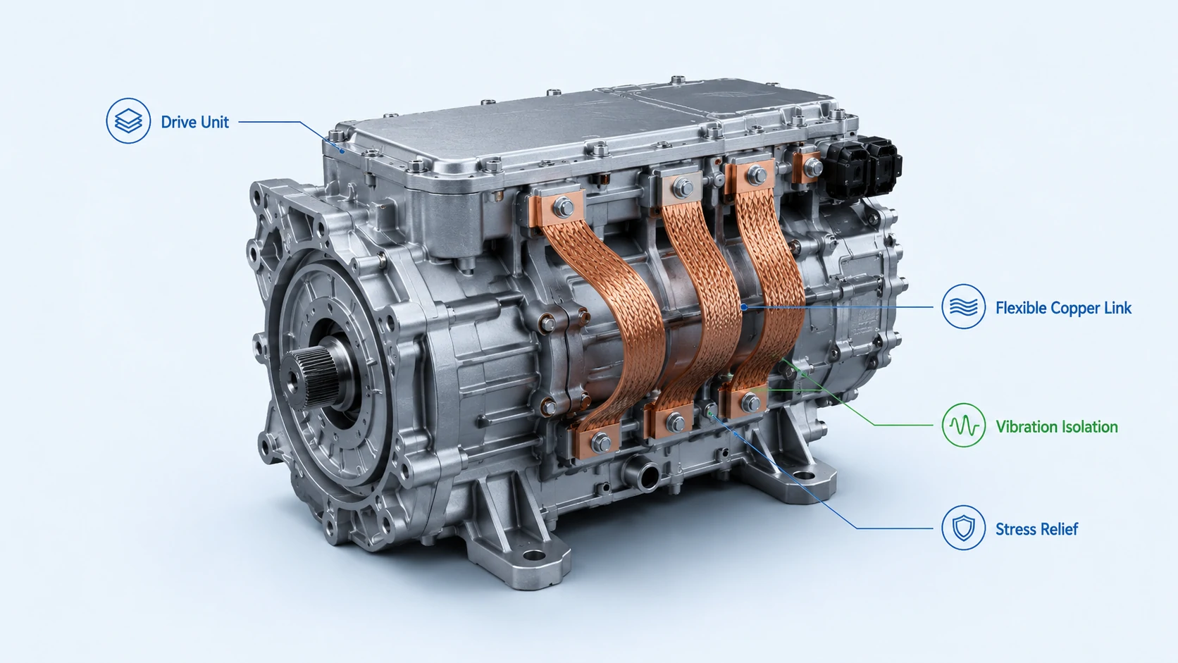 Flexible Busbar Design for Battery Packs, BESS and High-Vibration Power Systems