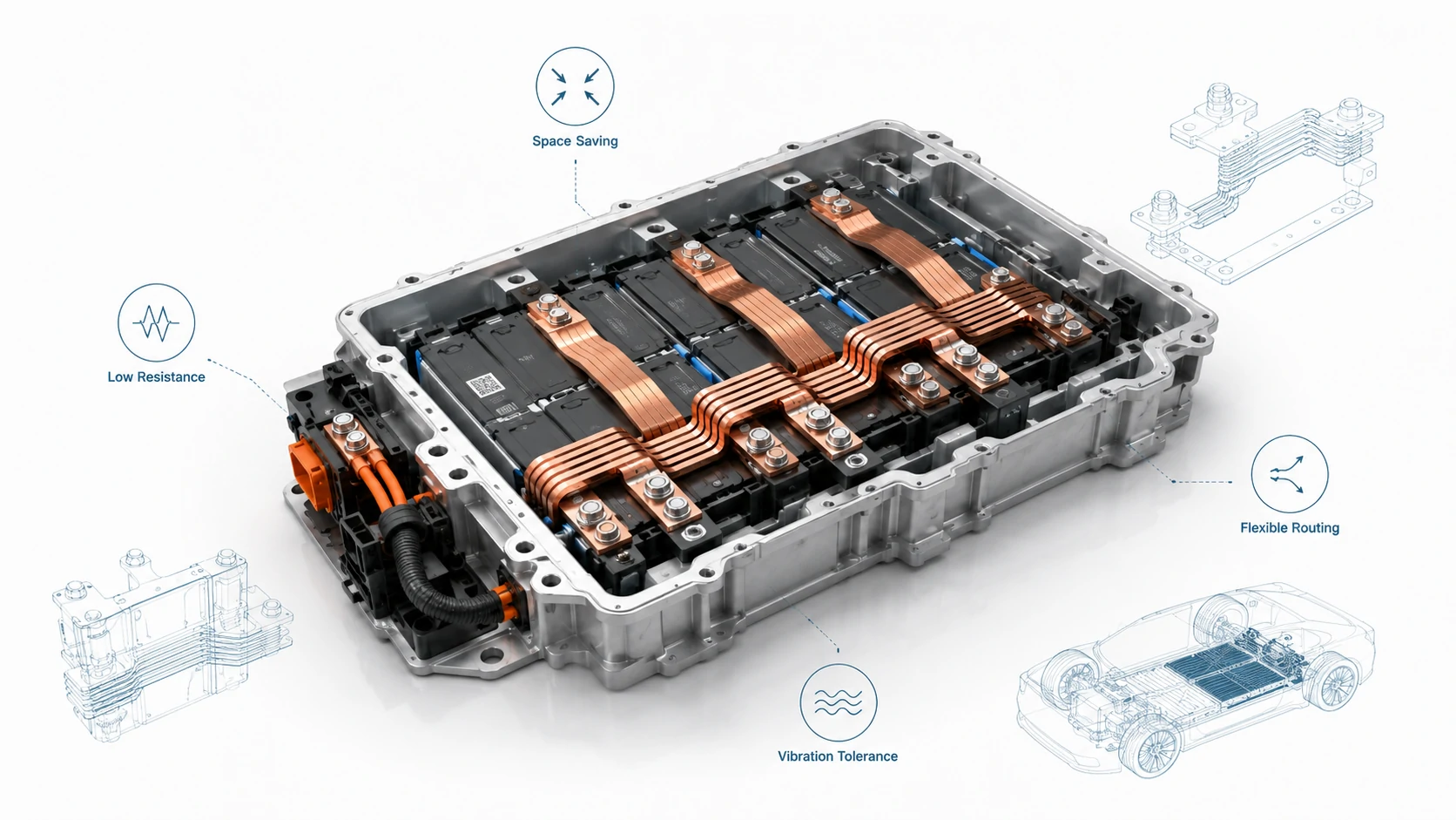 Flexible Busbar Solutions for Compact, High-Vibration and High-Current Assemblies