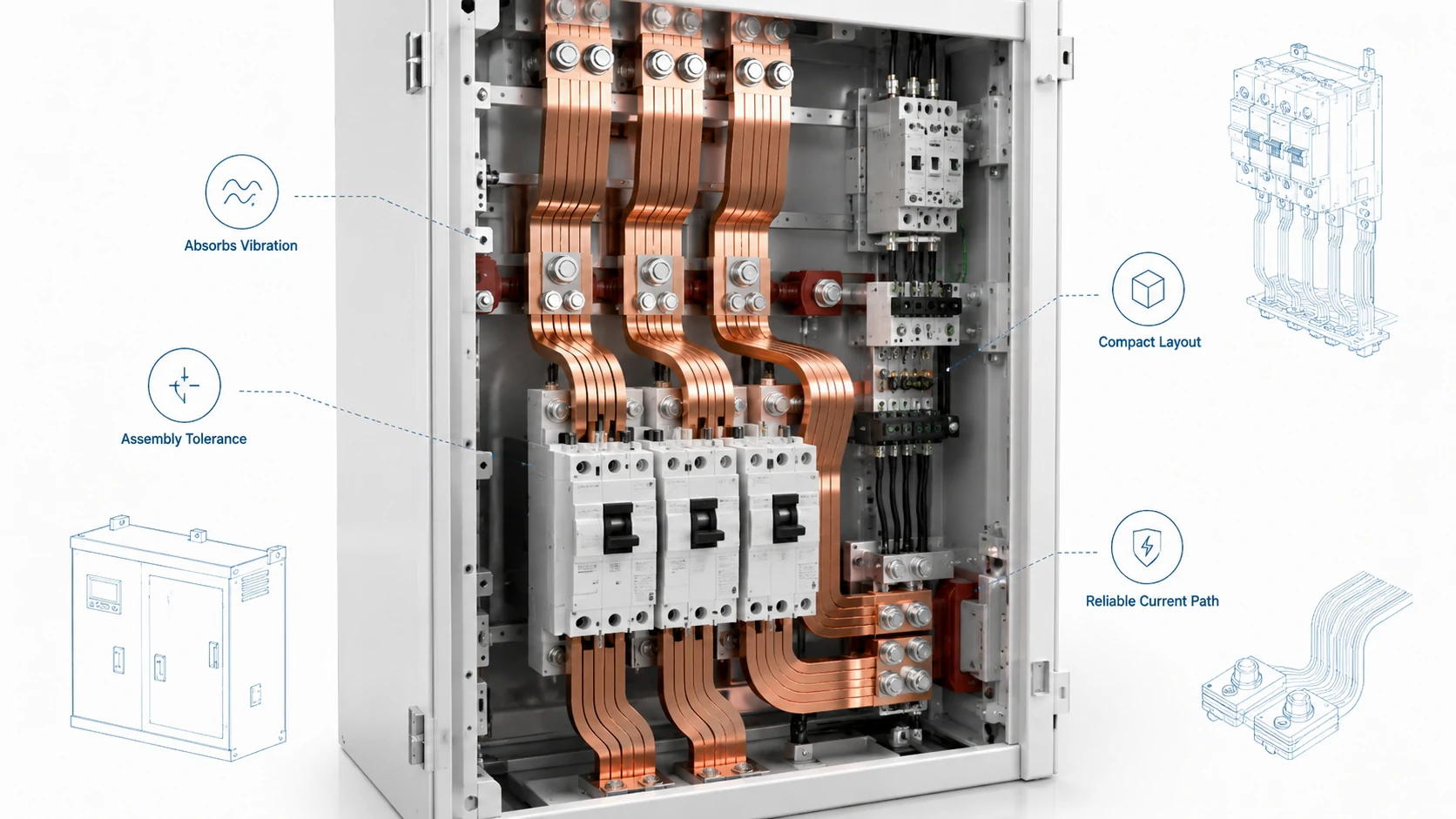 Flexible Busbar Solutions for Compact, High-Vibration and High-Current Assemblies