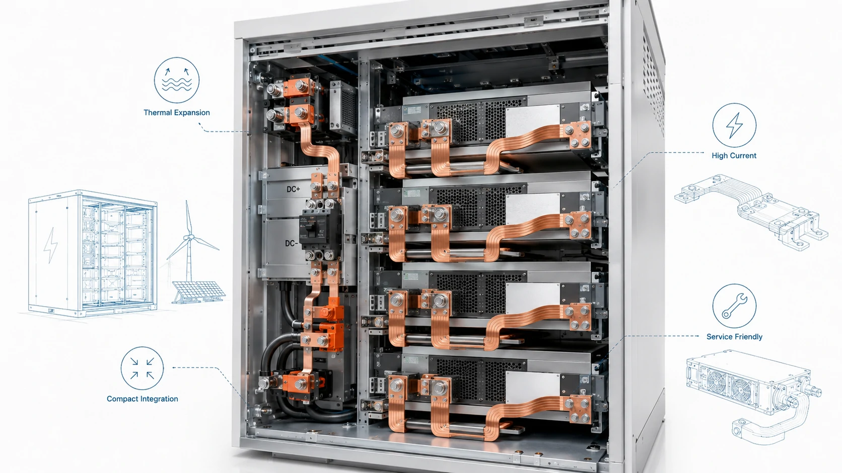 Flexible Busbar Solutions for Compact, High-Vibration and High-Current Assemblies