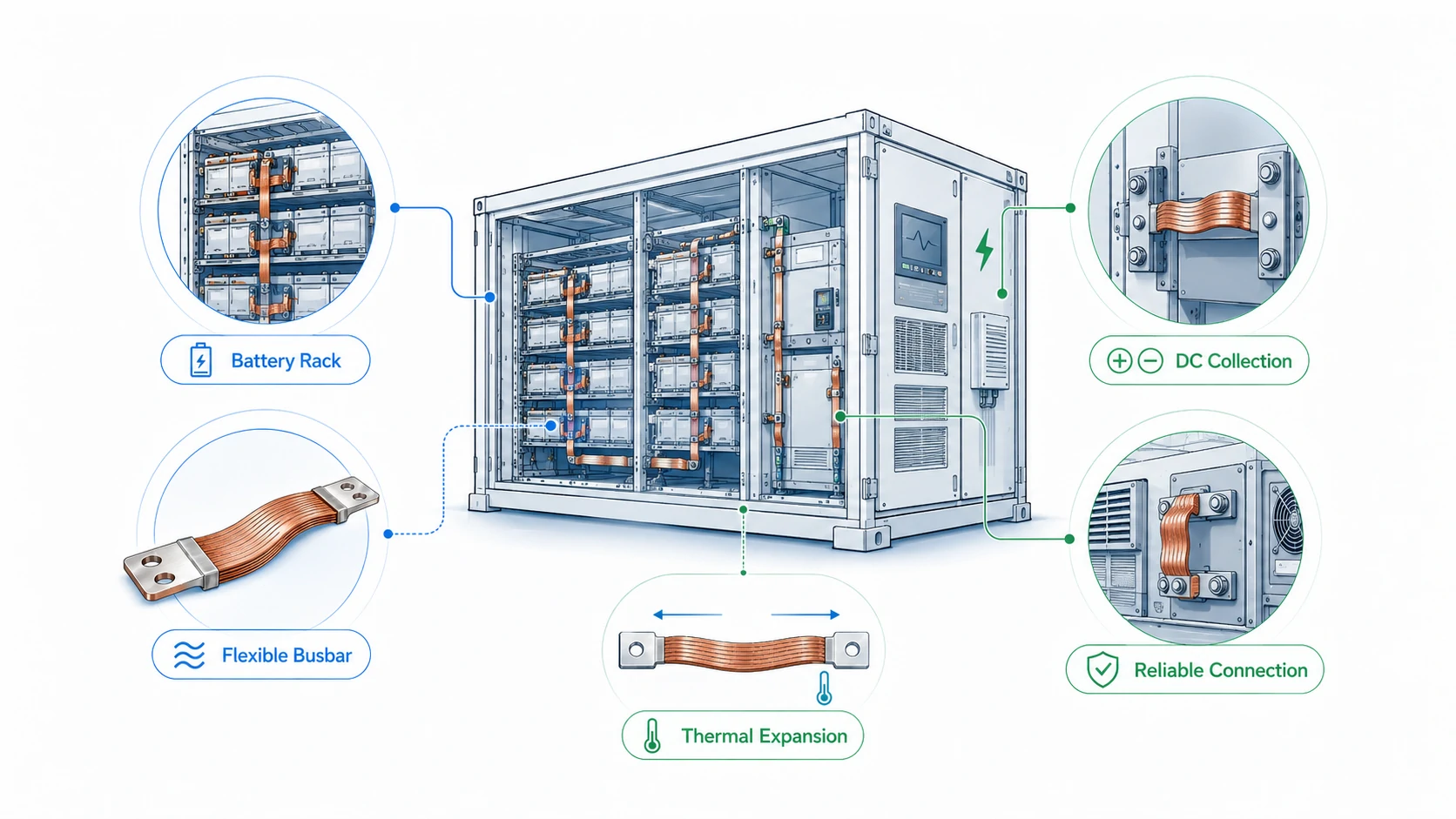 Flexible Copper Busbar: A Practical Guide for EV Batteries, BESS and Power Distribution