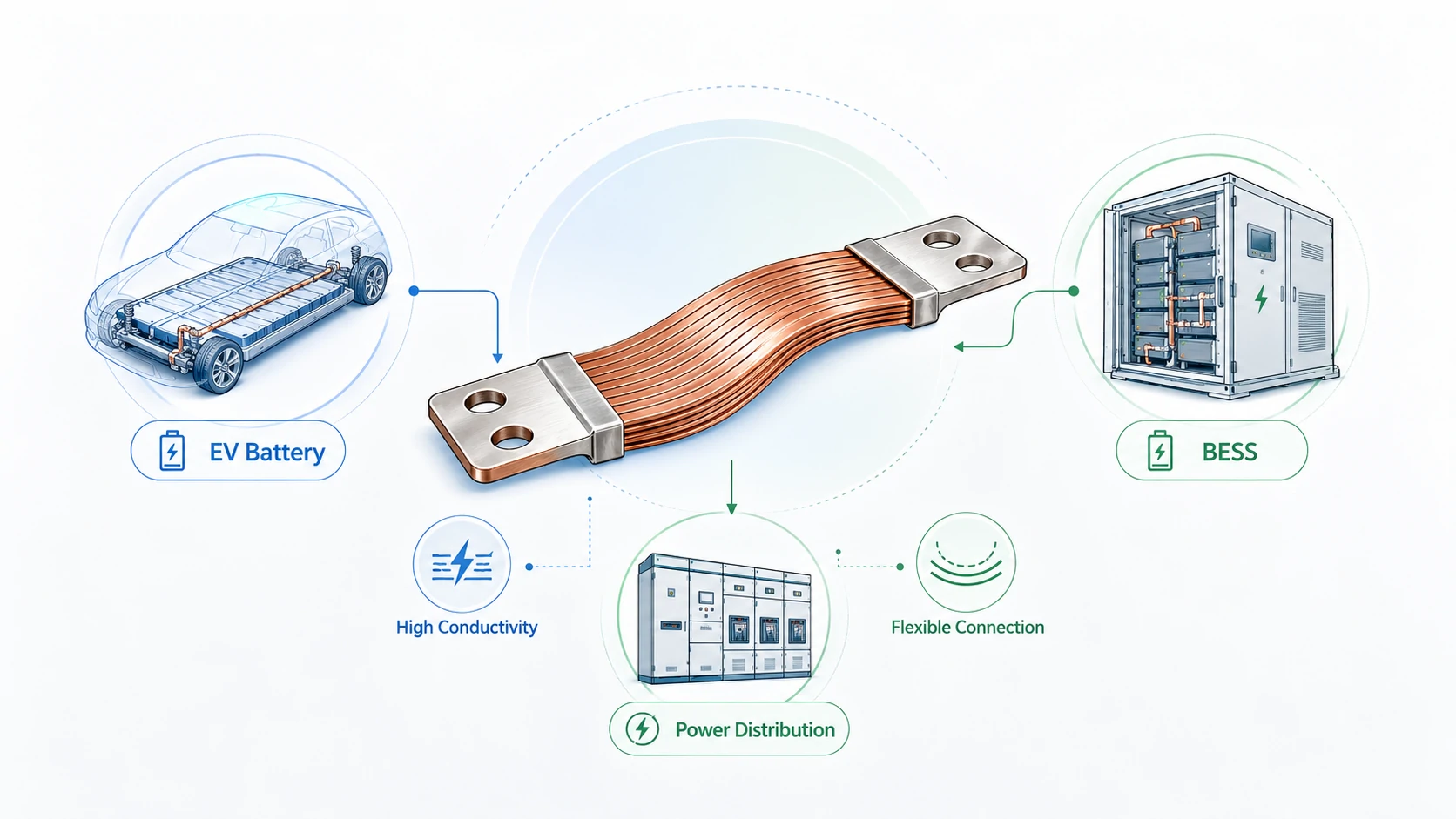 Flexible Copper Busbar: A Practical Guide for EV Batteries, BESS and Power Distribution
