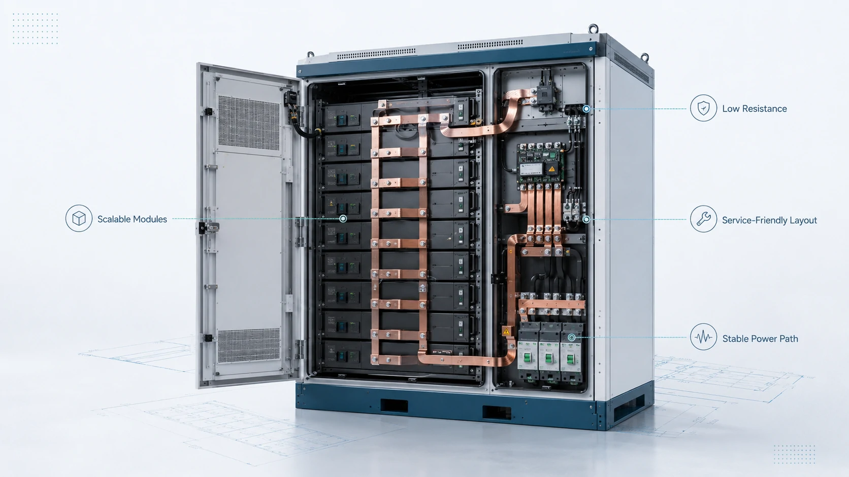 Flexible Copper Busbar for EV Batteries and Energy Storage Systems