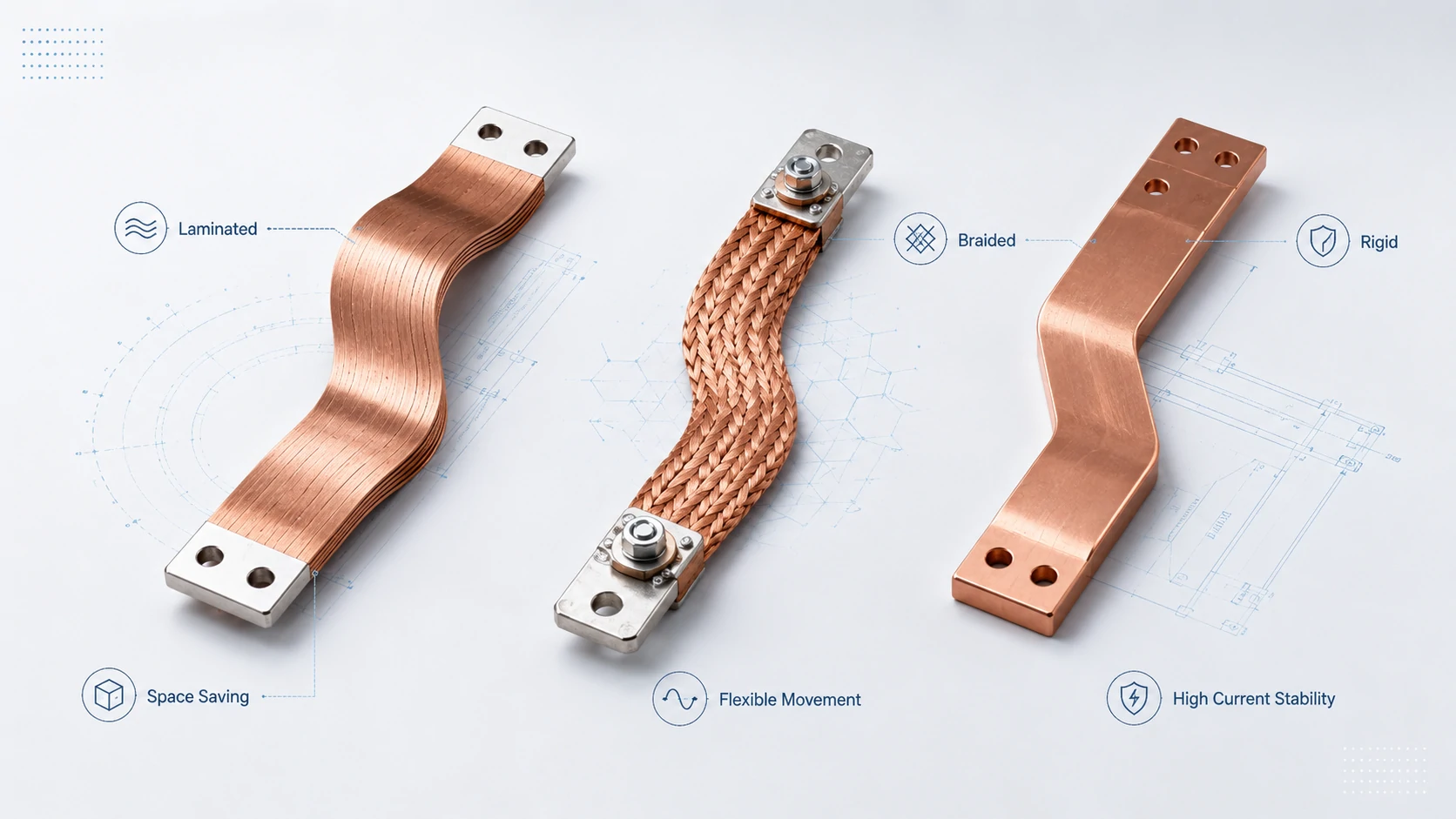 Flexible Copper Busbar for EV Batteries and Energy Storage Systems