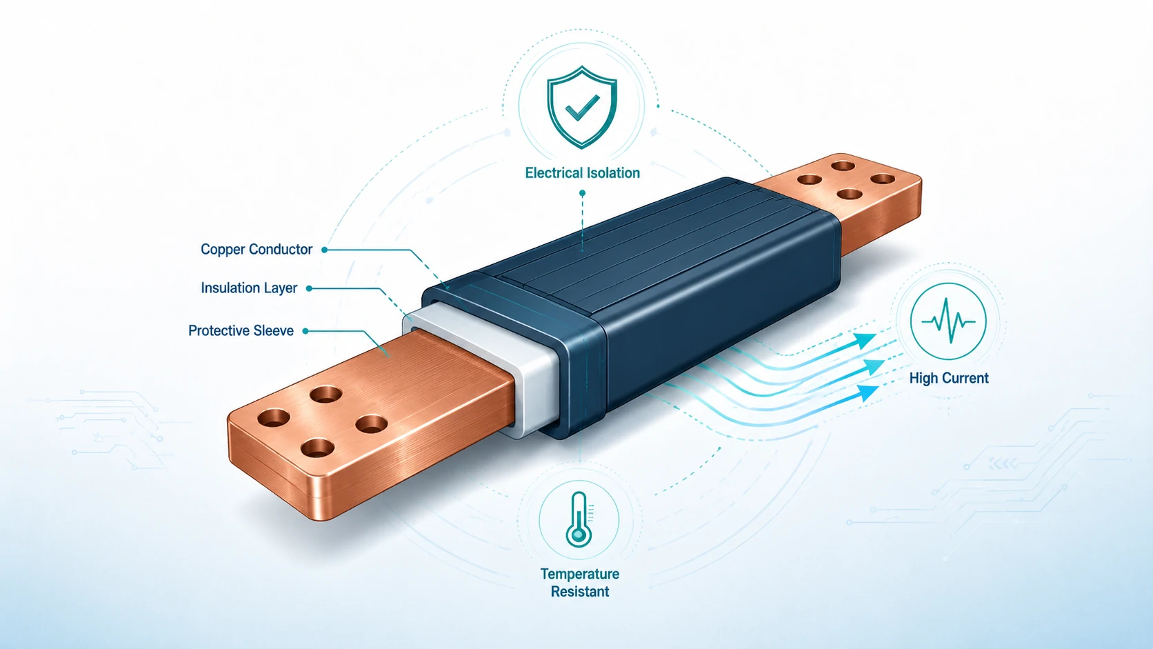 Insulated Bus Bars for Battery Packs, Switchgear and Power Cabinets