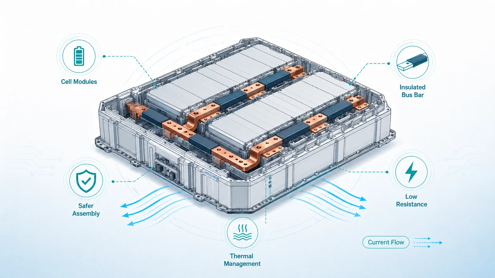 Insulated Bus Bars for Battery Packs, Switchgear and Power Cabinets