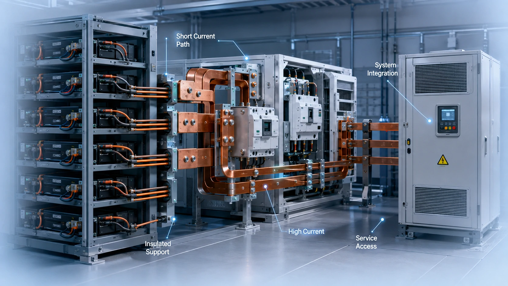 Power Busbar Design for High-Current Electrical and Energy Systems