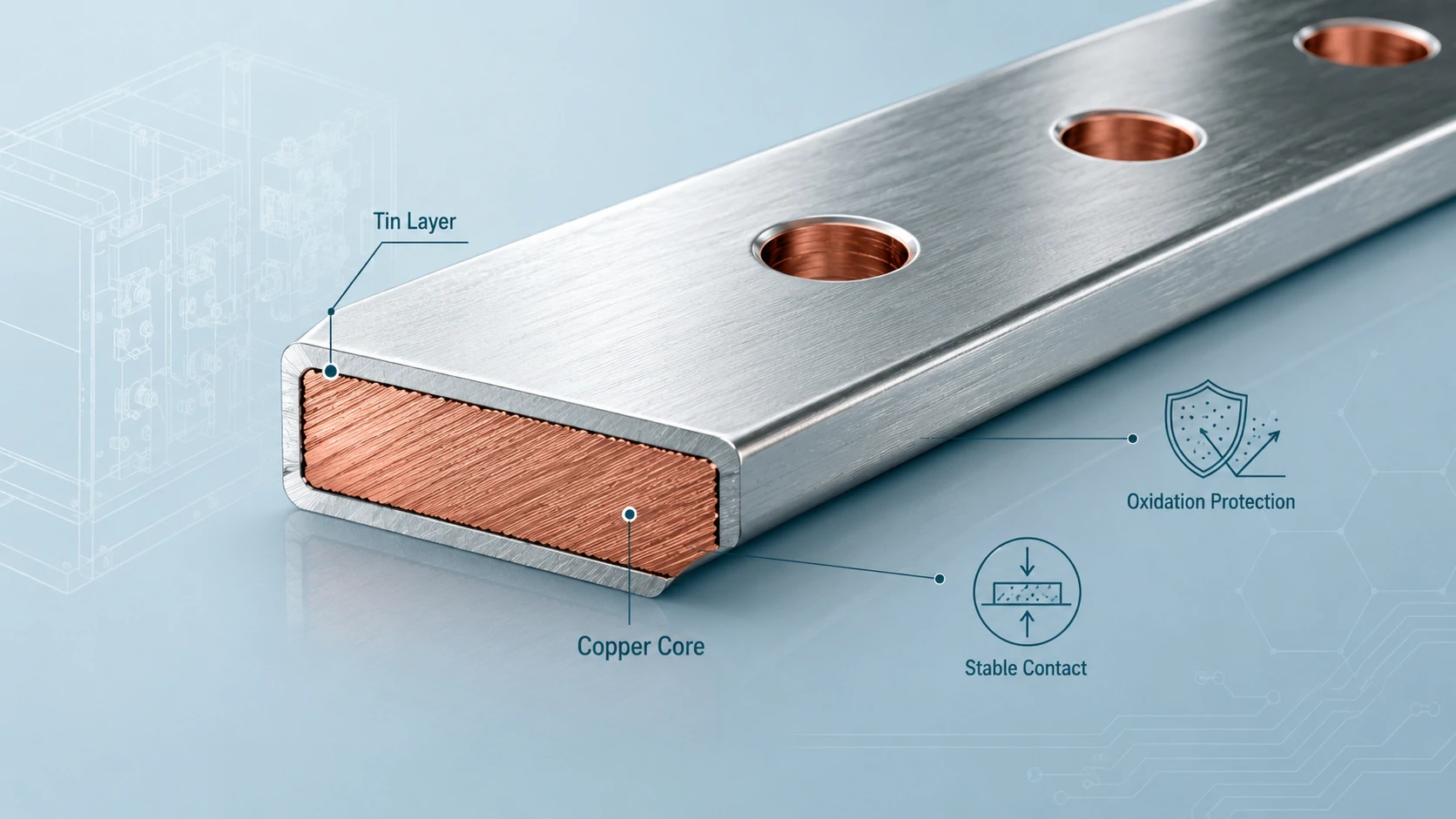 Tin Plated Copper Bus Bar: Benefits, Applications and Custom Manufacturing Tips