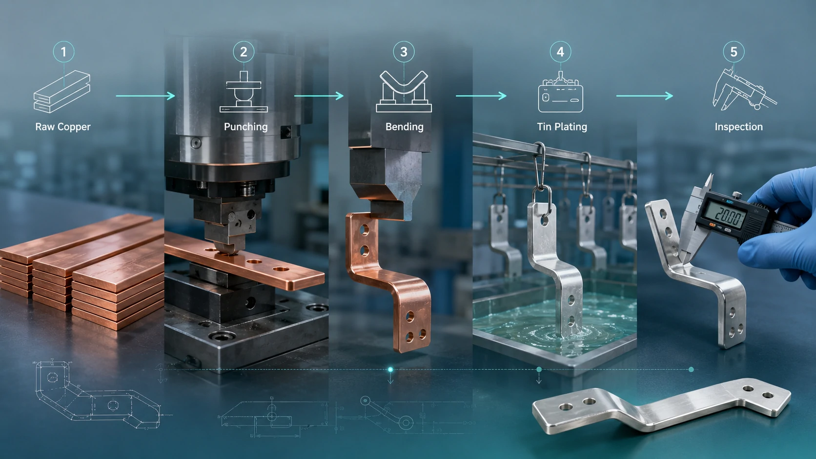 Tin Plated Copper Bus Bar: Benefits, Applications and Custom Manufacturing Tips